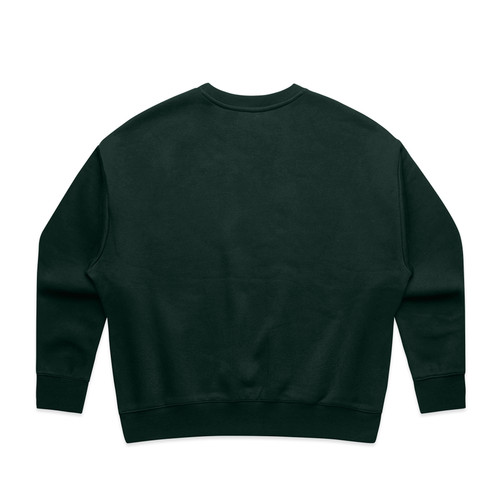 PINE GREEN - BACK wo's-heavy-crew-pinegreen-back